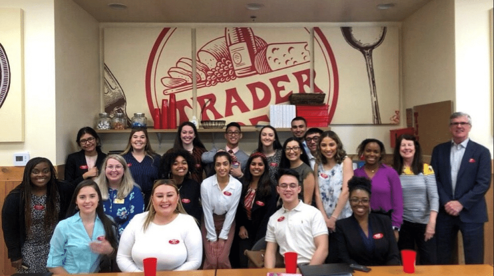 Group photo of our Quinlan Ramble to LA group at Trader Joe's.